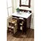 James Martin Vanities Brittany 30in Single Vanity, Burnished Mahogany, w/ 3 CM White Zeus Quartz Top 650-V30-BNM-3WZ - alternate 2